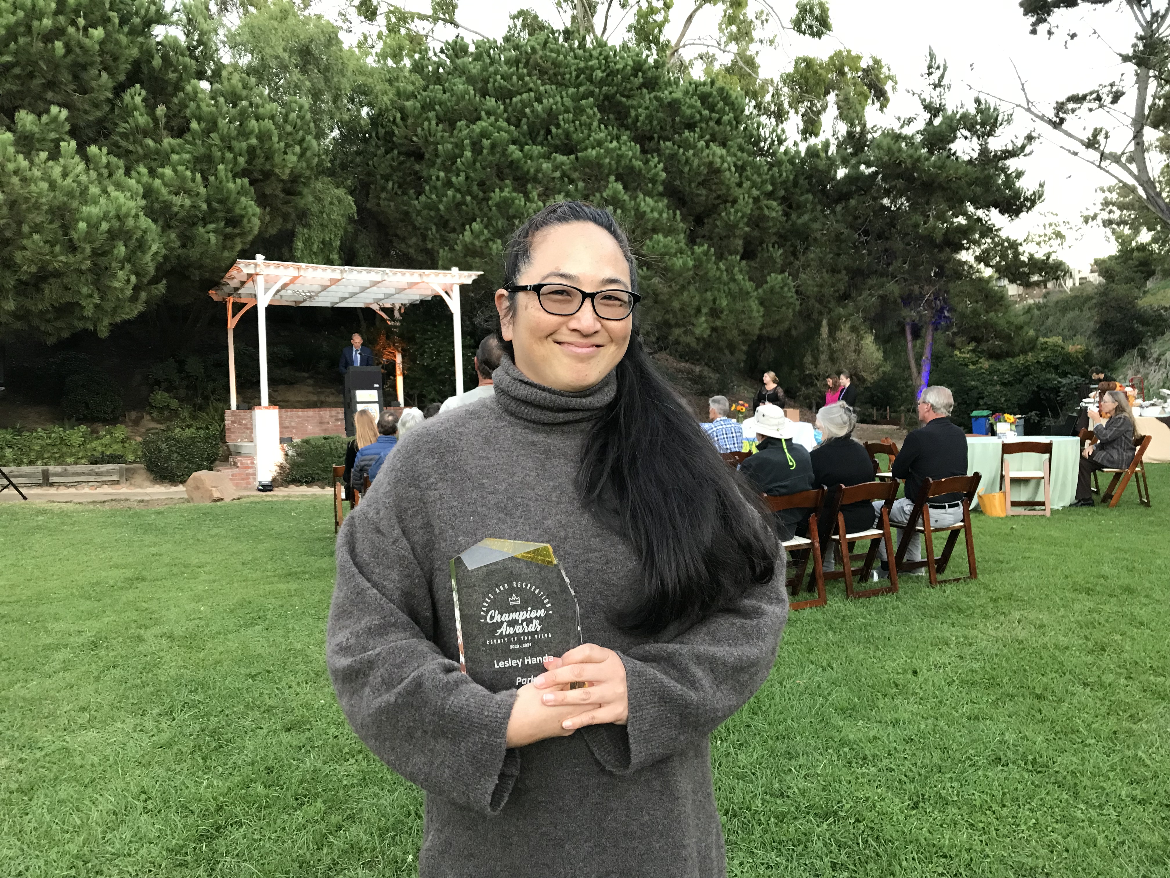 Lesley Handa, Winner of Overarching Champion Award